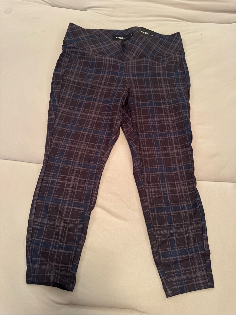 torrid Plaid Leggings in Navy and Black